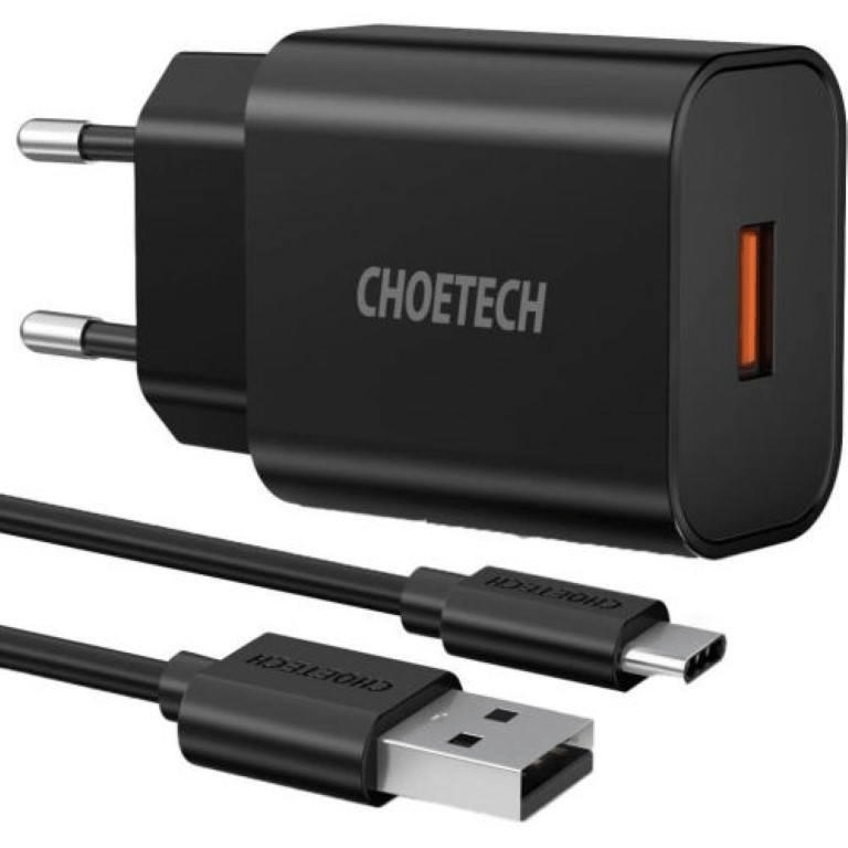 Choetech Single-A Port Wall Charger Q5003-EU-BK