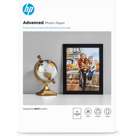 HP Advanced Glossy Photo Paper-25 sht/A4/210 x 297 mm