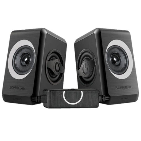 SonicGear Quatro 2 2-ch Speaker System Grey QUATRO2BGREY