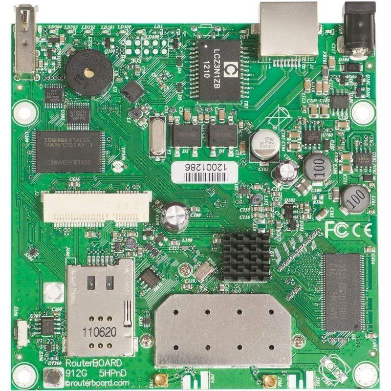 MikroTik RouterBOARD 912UAG-5HPnD with 5GHz radio 1 Gb port MiniPCI-e USB Sim Slot an RB912UAG-5HPnD