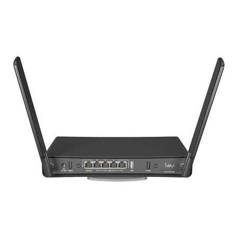 Mikrotik hAP ac³ wireless router Gigabit Ethernet Dual-band (2.4 GHz / 5 GHz) Black