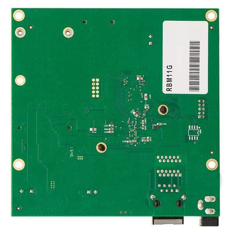 MikroTik RouterBOARD M11G with 1 Gigabit LAN MiniPCI-e Sim Slot PoE in and RouterOS L4 wired router Black Green Grey RBM11G