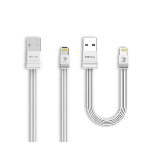 Remax 1m + 0.16m 2 pack USB to Lightning Cable  White RC-062I