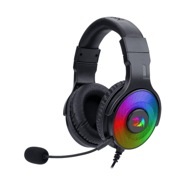 Redragon Over-Ear PANDORA USB (Power Only)|Aux (Mic and Headset) RGB Gaming Headset Black RD-H350RGB-1