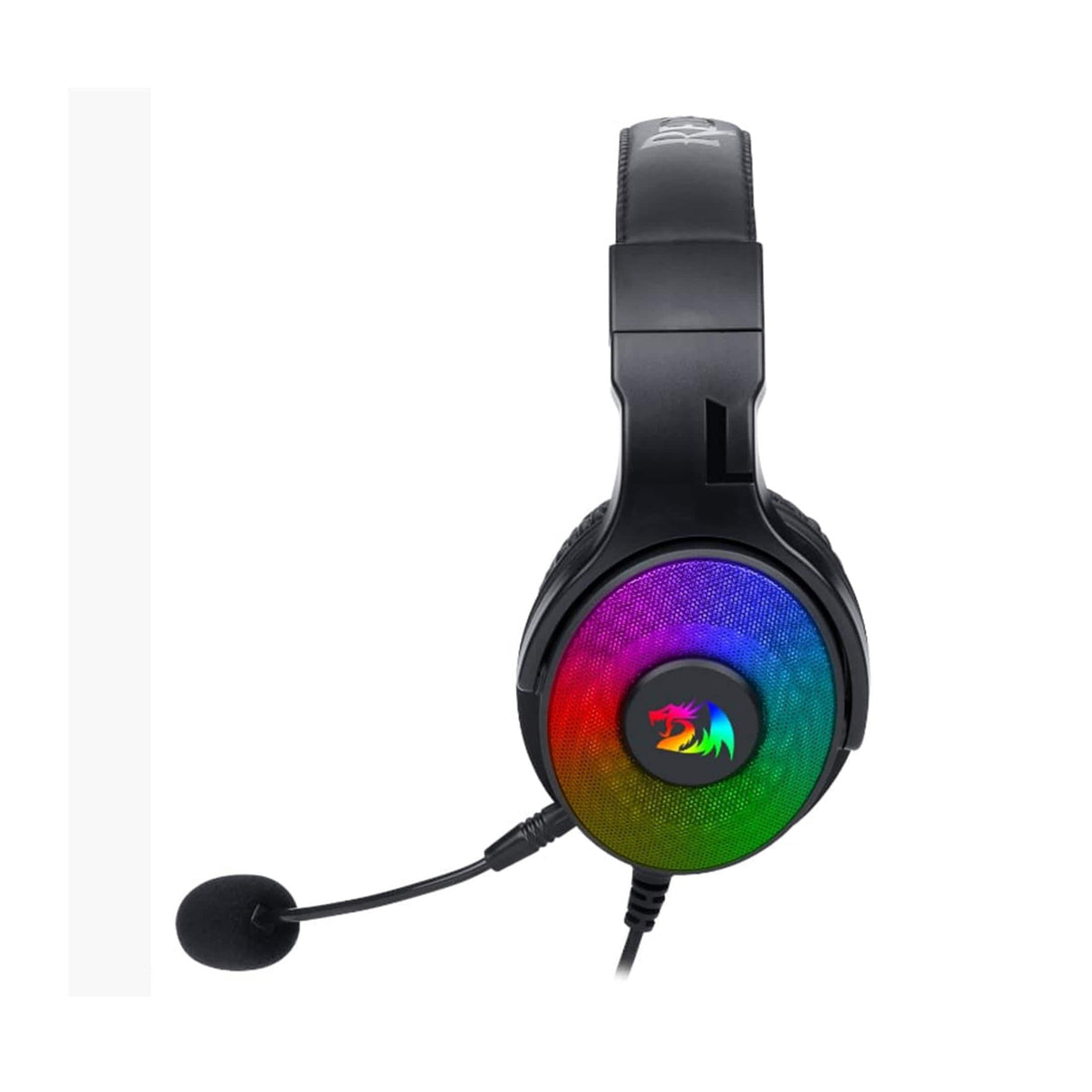 Redragon Over-Ear PANDORA USB (Power Only)|Aux (Mic and Headset) RGB Gaming Headset Black RD-H350RGB-1