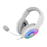 Redragon H350 Pandora Over-Ear USB Power Only /Aux Gaming Headset White RD-H350W-RGB-1