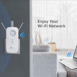 TP-LINK RE450 network extender Network transmitter White 10, 100, 1000 Mbit/s