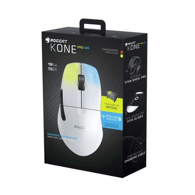 Roccat Kone Pro Air Wireless Optical Gaming Mouse White ROC-11-415-02