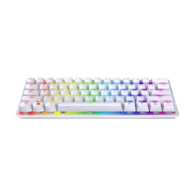 Razer Huntsman Mini Mercury Edition Gaming Keyboard with Purple Switches US Layout RZ03-03390300-R3M1