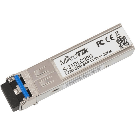 MikroTik SingleMode 1SFP LC 1.25G 1310nm 20km network transceiver module 1250 Mbit/s SFP 1310 nm S-31DLC20D