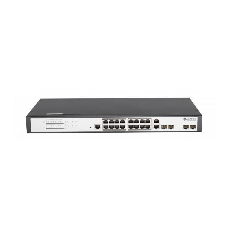 BDCOM 16-port Gigabit PoE L2 Managed Switch with 4-port SFP S2520P