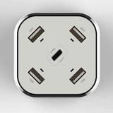 Huntkey SCA-507 mobile device charger Indoor Silver,White