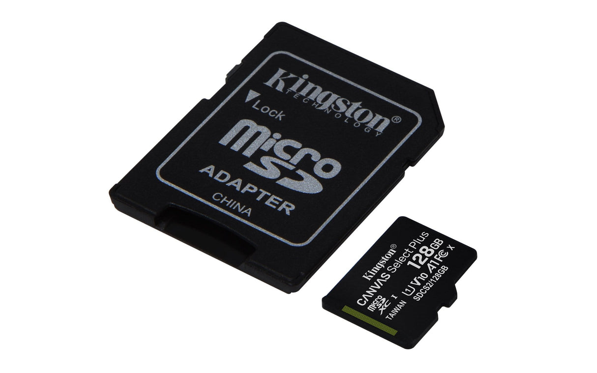 Kingston Canvas Select Plus Memory Card 128GB MicroSDXC Class 10 UHS-I SDCS2/128GB