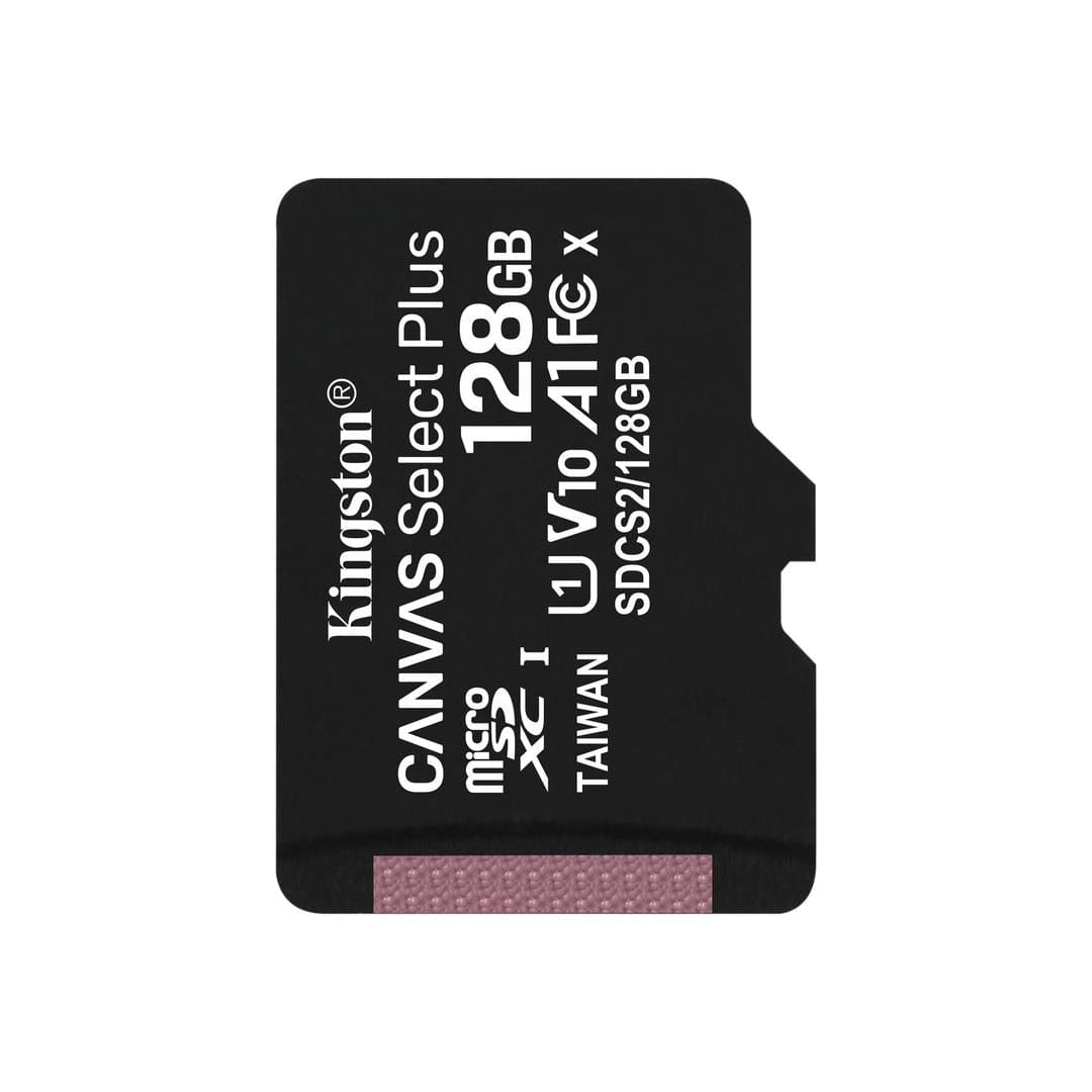 Kingston Canvas Select Plus Memory Card 128GB MicroSDXC Class 10 UHS-I SDCS2/128GB