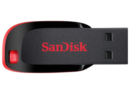 SanDisk Cruzer Blade 16GB USB 2.0 Type-A Black and Red USB Flash Drive SDCZ50-016G-B35