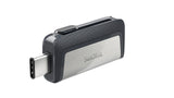 SanDisk Ultra Dual Drive USB Type-C 32GB Type-A / 3.2 Gen 1 Black and Silver Flash SDDDC2-032G-G46