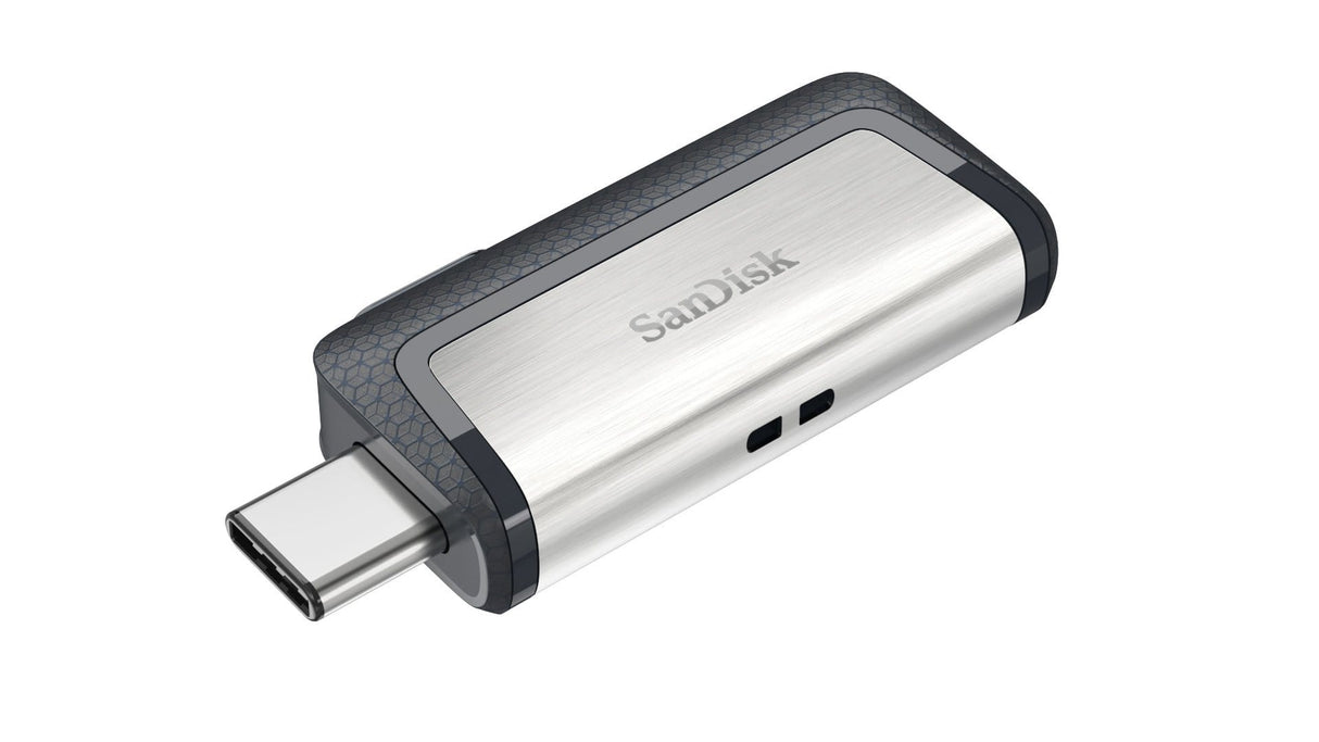 SanDisk Ultra Dual Drive USB Type-C 32GB Type-A / 3.2 Gen 1 Black and Silver Flash SDDDC2-032G-G46