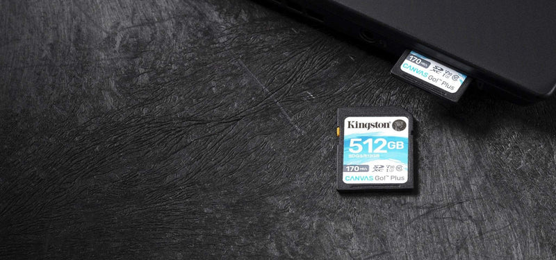 Kingston Canvas Go! Plus Memory Card 512GB SD Class 10 UHS-I SDG3/512GB