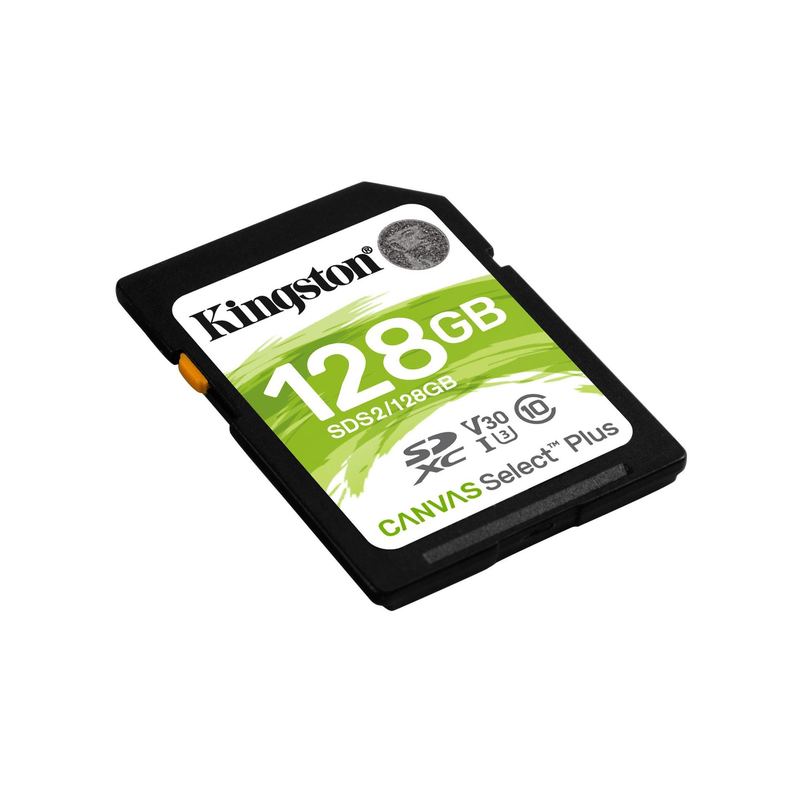 Kingston Canvas Select Plus Memory Card 128GB SDXC Class 10 UHS-I SDS2/128GB