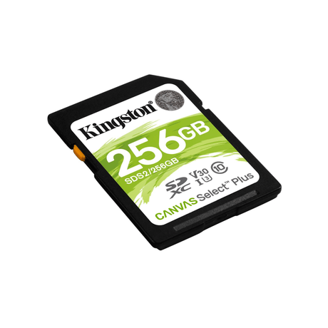 Kingston Canvas Select Plus Memory Card 256GB SDXC Class 10 UHS-I SDS2/256GB