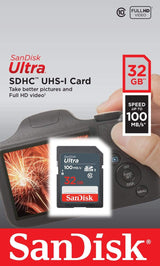 SanDisk Ultra 32GB SDHC Mem Card 100MB/s memory card UHS-I Class 10