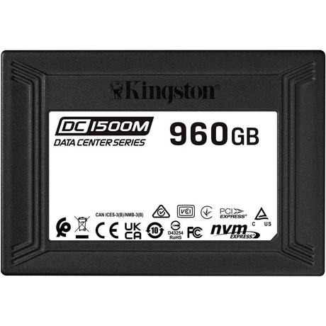 Kingston Technology DC1500M 960GB U.2 Enterprise NVMe SSD SEDC1500M/960G