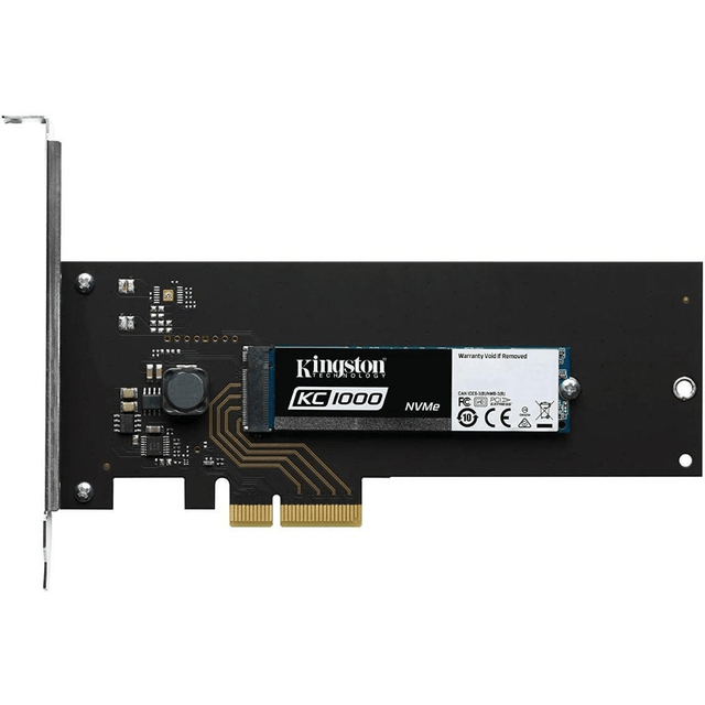 Kingston Technology KC1000 3.5-inch M.2 960GB PCIe 3 NVMe Internal SSD Memory Module SKC1000H/960G