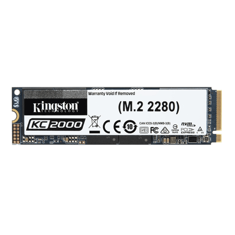 Kingston KC2000 M.2 500GB PCI Express 3.0 Internal SSD SKC2000M8/500G