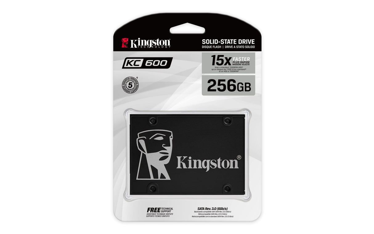 Kingston KC600 2.5-inch 256GB Serial ATA III 3D TLC Internal SSD SKC600/256G