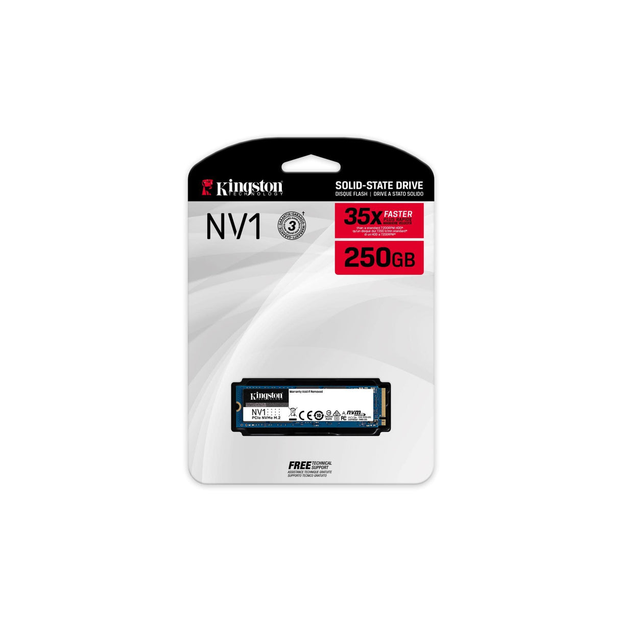 Kingston 250G NV1 M.2 2280 NVMe SSD SNVS/250G