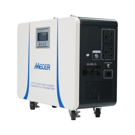 Mecer 1kVA 1kW 25.6V 50Ah Lithium Battery Mobile Inverter with 820W MPPT Controller SOL-I-BB-M1L