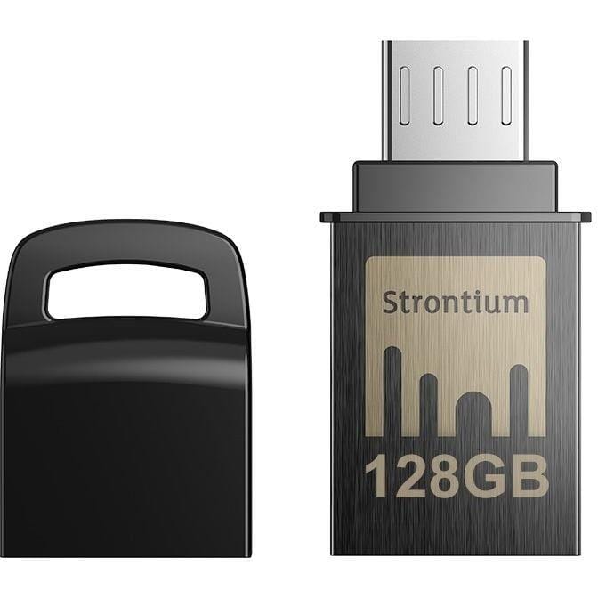 Strontium Nitro OTG 128GB USB 3.1 Black Flash Drive SR128GBBOTG2Y