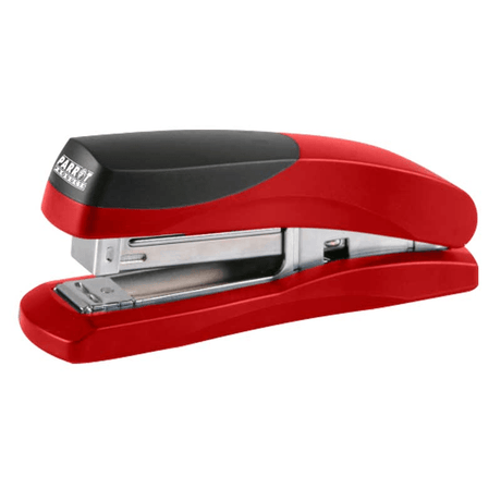 Parrot Plastic Medium Desktop Staplers 105xStaples 24/6 26/6 Red 20 Pages ST3047R