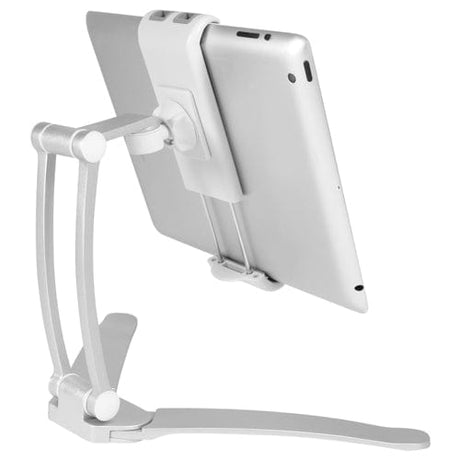 Macally Wall Mount and countertop Stand for iPad/Tablet Silver - STANDWALLMOUNT