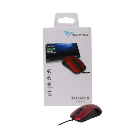 Alcatroz Stealth 5 USB Mouse Metallic Red STEALTH5MR