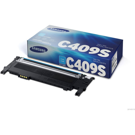 HP CLT-C409S Cyan Toner Cartridge 1,000 Pages Original SU007A Single-pack