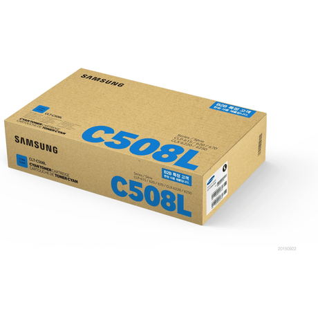 HP CLT-C508L Cyan Toner Cartridge 4,000 Pages Original SU058A Single-pack