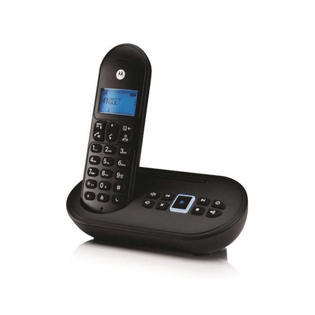 Motorola T111 PLUS Cordless Phone Black