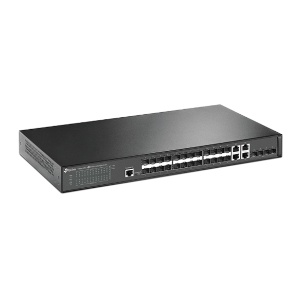 TP-Link T2600G-28SQ JetStream 28-Port Gigabit SFP L2+ Managed Switch Black