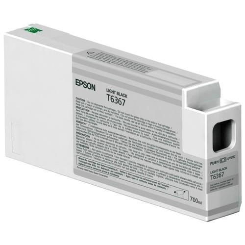 Epson T6367 Ultrachrome HDR Light Black Printer Ink Cartridge Original T6367 Single-pack