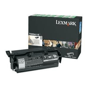 Lexmark T650A11E Black Toner Cartridge 7,000 Pages Original Single-pack