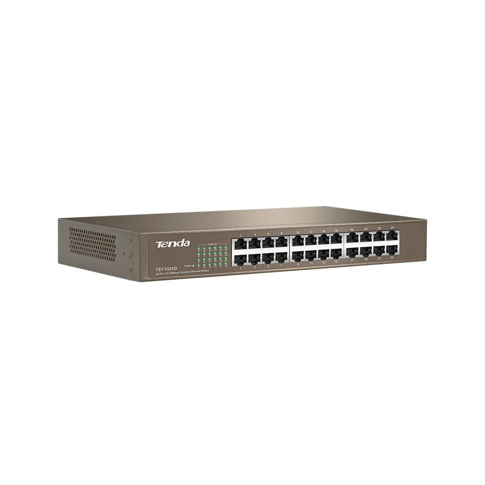 Tenda TEF1024D Unmanaged Switch Fast Ethernet Beige