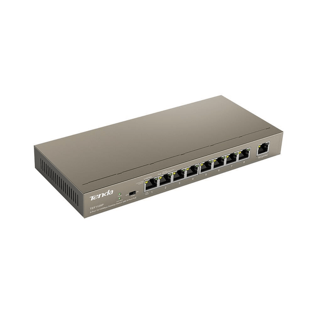 Tenda TEF1109P Managed Switch Fast Ethernet PoE Grey