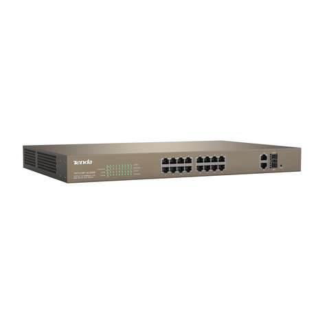 Tenda TEF1218P-16-250W network switch L2 Fast Ethernet (10/100) Power over Ethernet (PoE) Grey