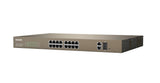 Tenda TEF1218P-16-250W network switch L2 Fast Ethernet (10/100) Power over Ethernet (PoE) Grey