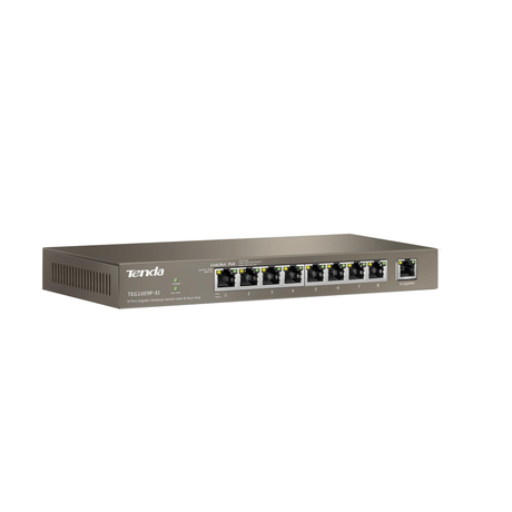 Tenda 9-port Gigabit Desktop Switch with 8-port PoE TEG1009PEI