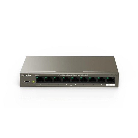 Tenda TEG1109P-8-102W Unmanaged Switch Gigabit Ethernet PoE Grey