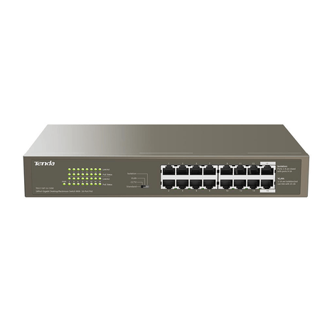 Tenda TEG1116P-16-150W 16-port Gigabit Desktop/Rackmount Switch with PoE