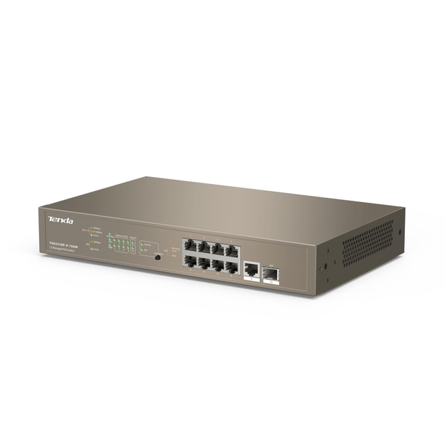 Tenda L3 Managed PoE Managed Switch with 8-port PoE TEG5310P-8-150W