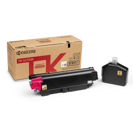 Kyocera TK-5270M Magenta Toner Kit Cartridge 6,000 Pages Original Single-pack